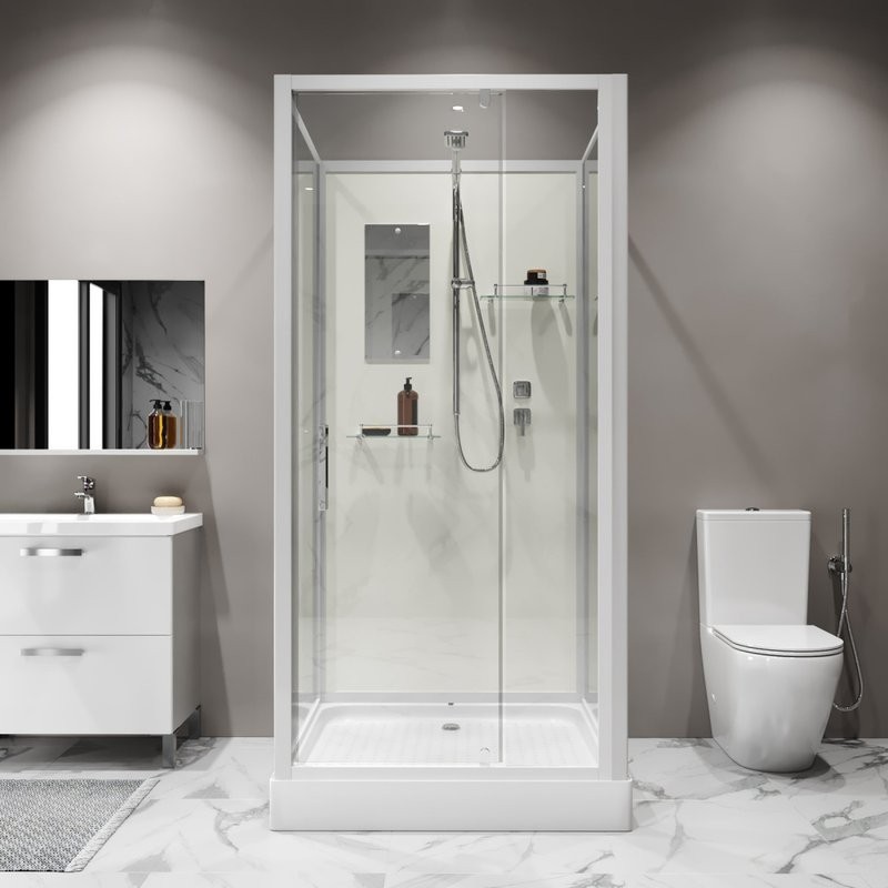 Душевая кабина Niagara Standart ST100/15Q/BK 100x100, без крыши