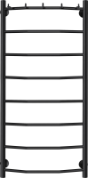 Полотенцесушитель электрический Secado Милан 1 К 100x50 см, подключение слева, матовый черный, лесенка