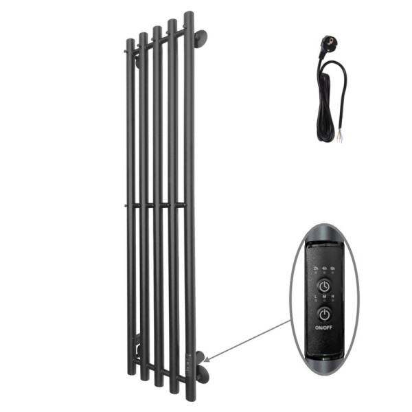 Полотенцесушитель электрический Altasan Арго 120х27 черный муар