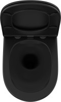 Унитаз подвесной Owl 1975 Vind Cirkel-H Matt Black OWLT190305 безободковый