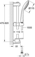 Душевой гарнитур Grohe Euphoria 110 Duo 27242001