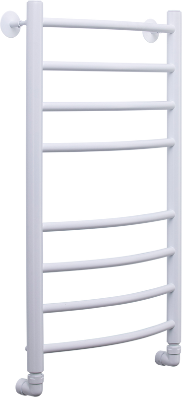 Полотенцесушитель водяной Comfysan Noumi W-8 80х40 80x45 см, матовый белый, лесенка