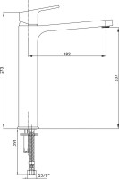 Смеситель для раковины E.C.A. Tiera 103588002EX