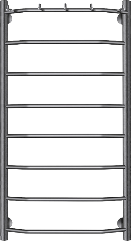 Полотенцесушитель водяной Secado Агата 1 K 100x55 см, графит, лесенка