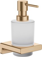 Набор Дозатор Hansgrohe AddStoris 41745140 шлифованная бронза + Стакан 41749140 шлифованная бронза + Крючок 41755140 двойной, шлифованная бронза
