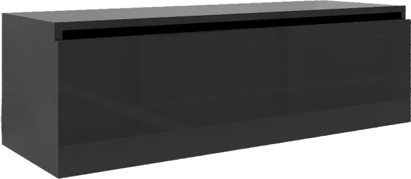 Тумба Armadi Art Flat Valessi Uno-S 120 антрацит глянец