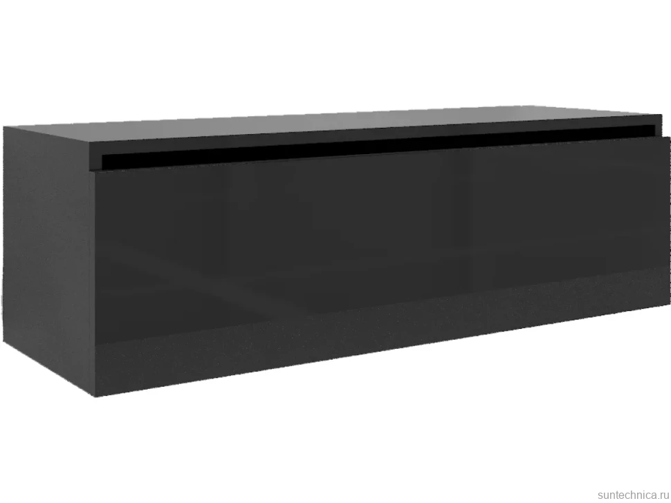 Тумба Armadi Art Flat Valessi Uno-S 120 антрацит глянец