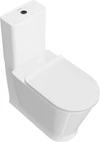 Унитаз-компакт напольный KERAMA MARAZZI Plaza Modern PLMR.wc.01 безободковый, с микролифтом