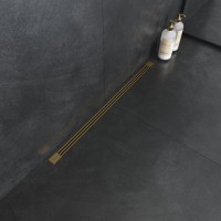 Душевой трап (лоток) Boheme Infinity 80 см, матовое золото