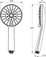 Душевая лейка IDDIS 0605F00i19 Душевая лейка IDDIS 0605F00i19