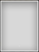 Зеркало Wellsee 7 Rays’ Spectrum 60х80 с фронтальной подсветкой, черное матовое