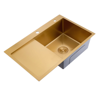 Кухонная мойка Splenka S704.7850.03, золотой сатин Кухонная мойка Splenka S704.7850.03, золотой сатин