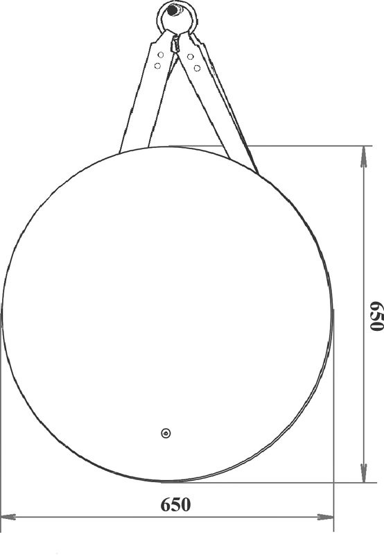 Мебель для ванной комнаты Runo Орлеан 70 серая, черная, раковина Lavello 50