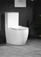 Унитаз-компакт напольный Ceruttispa Ortler CT9867 безободковый, с микролифтом, белый