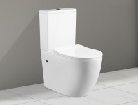 Унитаз-компакт напольный Ceruttispa Ortler CT9867 безободковый, с микролифтом, белый