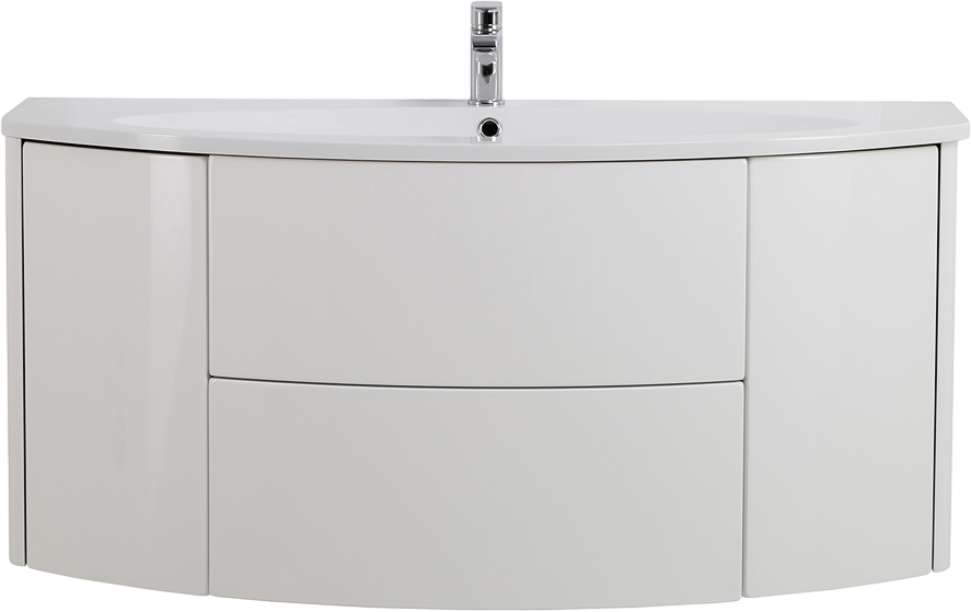 Тумба с раковиной Cezares Eden 120 bianco lucido, раковина 50178