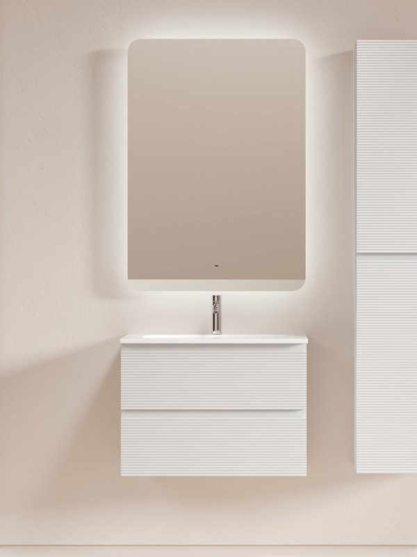 Мебель для ванной комнаты Sancos Folk 70 2я подвесная, bianco, раковина CN7031