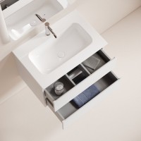 Мебель для ванной комнаты Sancos Folk 70 2я подвесная, bianco, раковина CN7031