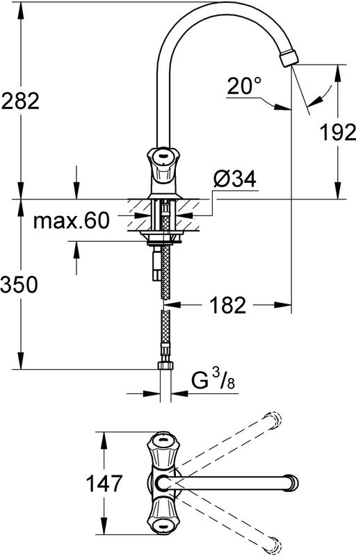 Смеситель для кухни Grohe Costa L 31831001