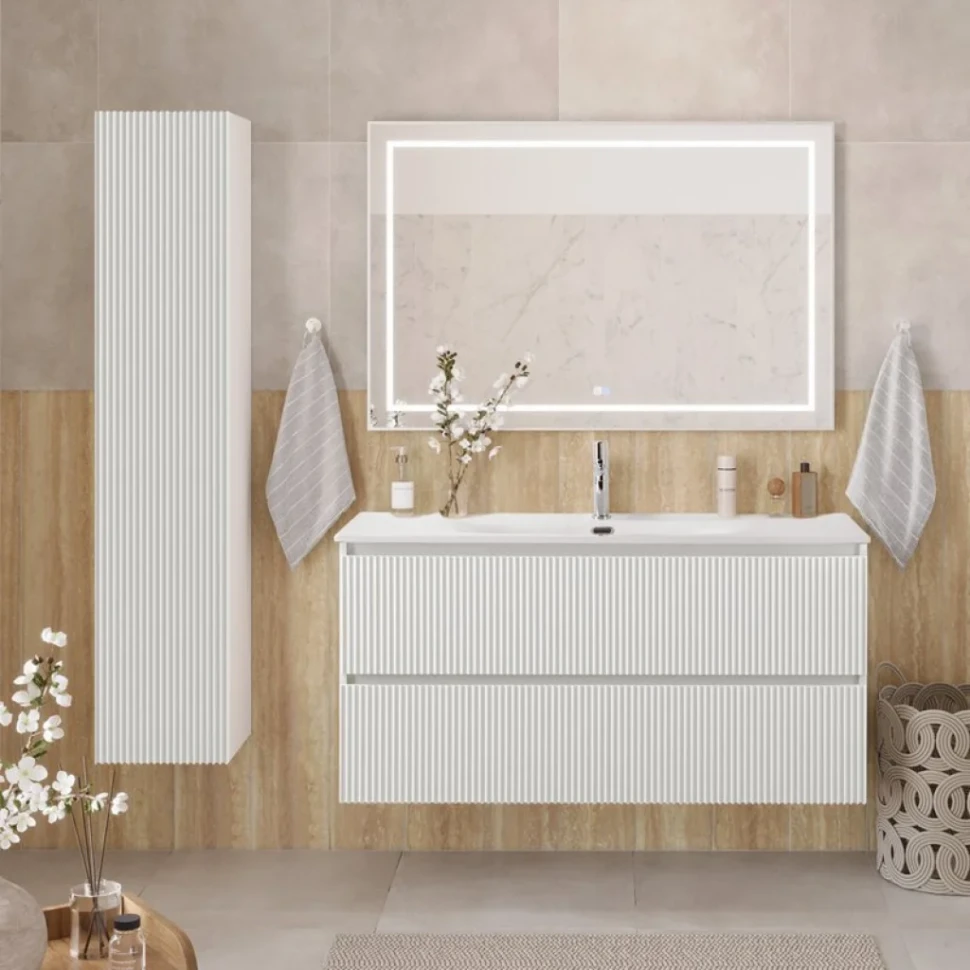 Шкаф-пенал для ванной BelBagno Uno 30 bianco opaco
