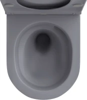 Унитаз подвесной Wellsee Chalice Perfection 182610001 безободковый, с микролифтом, матовый серый