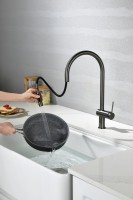Смеситель для кухни AQUAme Cucina с выдвижным изливом AQM9901GM