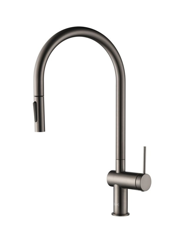 Смеситель для кухни AQUAme Cucina с выдвижным изливом AQM9901GM