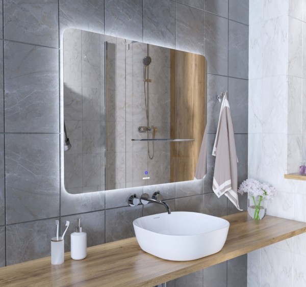 Зеркало Grossman Elegans-промо 100х80 с подсветкой