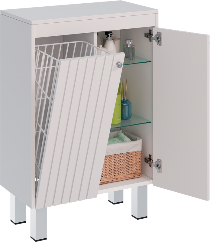 Тумба Lemark Romance белая глянцевая