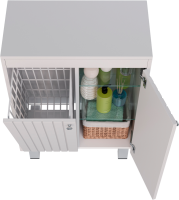 Тумба Lemark Romance белая глянцевая