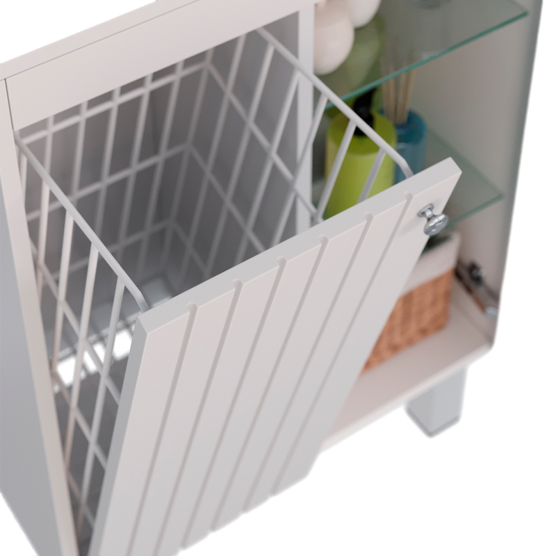 Тумба Lemark Romance белая глянцевая