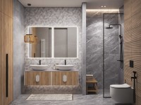 Смеситель для раковины Cersanit Олива (Oliva) 68966 матовый черный