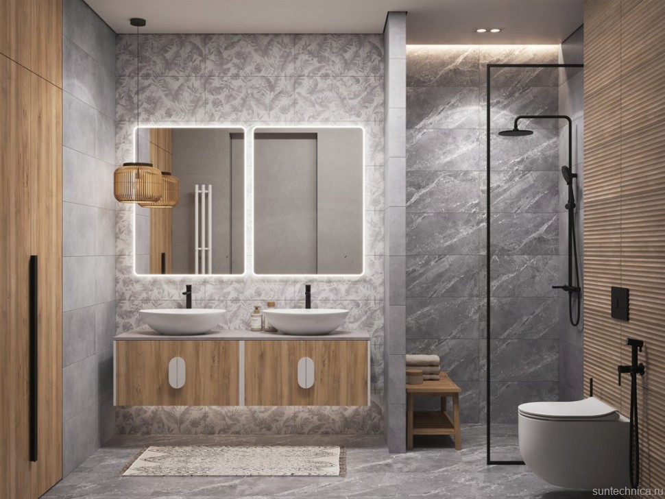 Смеситель для раковины Cersanit Олива (Oliva) 68966 матовый черный