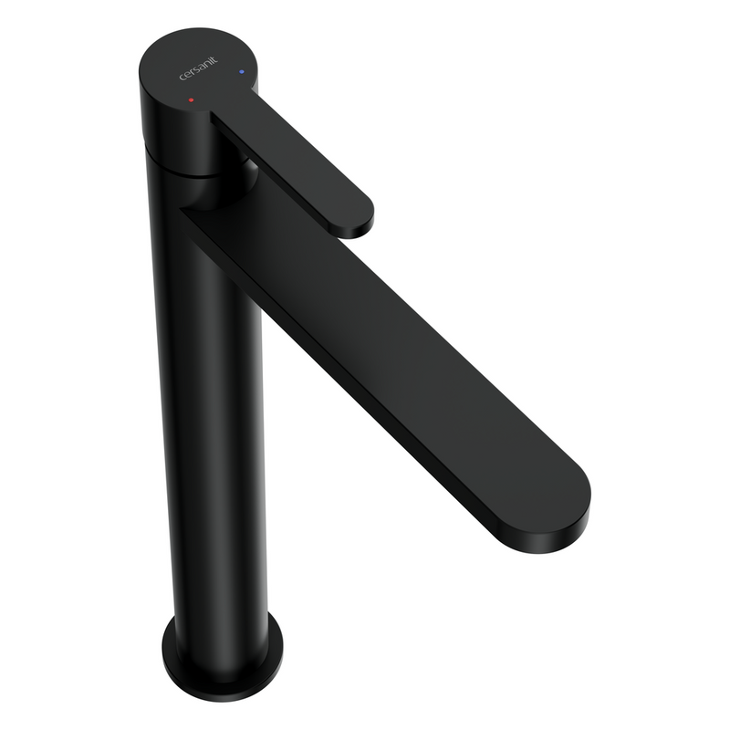 Смеситель для раковины Cersanit Олива (Oliva) 68966 матовый черный