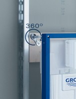 Комплект Унитаз подвесной Bien Ion безободковый, с биде + Инсталляция Grohe Rapid SL 38750001 4 в 1 с кнопкой смыва