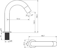 Смеситель для раковины Damixa Scandinavian Pure 360290300 черный
