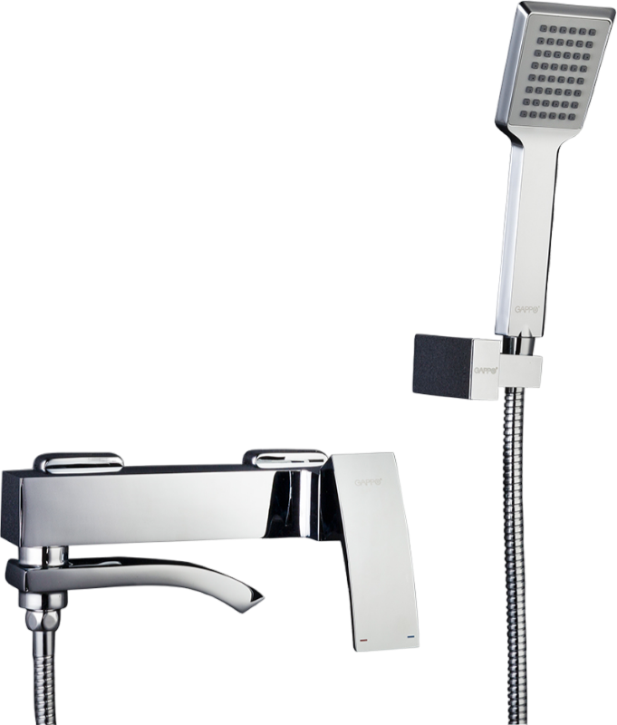 Смеситель для ванны с душем Gappo G07 G3207 хром