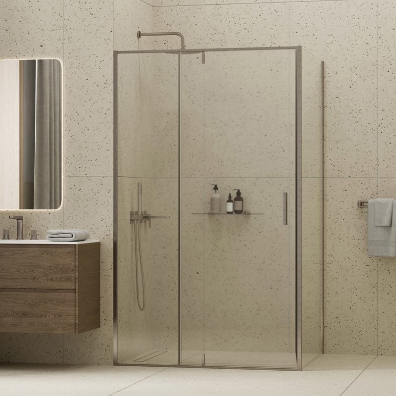 Душевой уголок Wasserkraft Spree 14P 120х100 см, профиль никель, стекло прозрачное