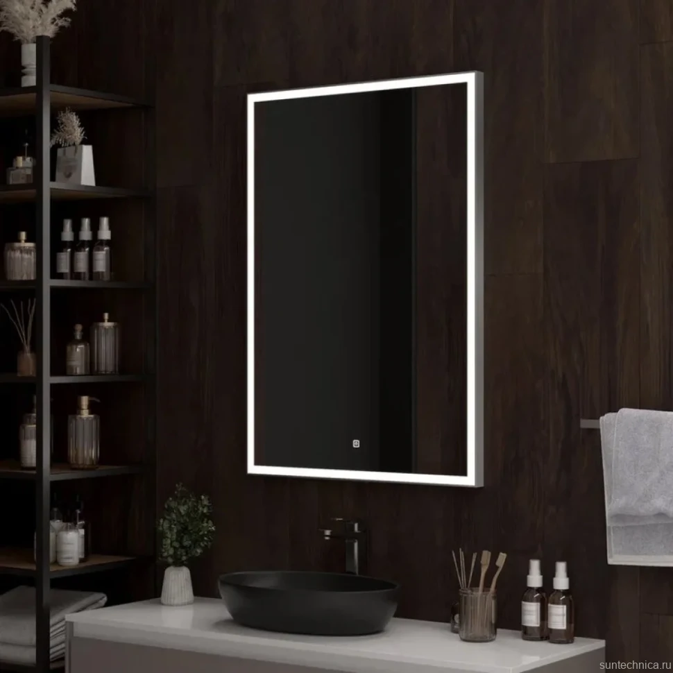 Зеркало CONTINENT Frame 70х100 с подсветкой