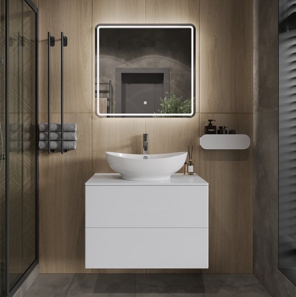 Мебель для ванной комнаты Orange Otto 75 белый глянец