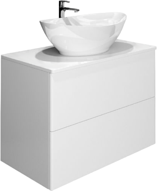 Мебель для ванной комнаты Orange Otto 75 белый глянец