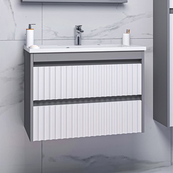 Тумба под раковину Brevita Balaton 75, подвесная, комбинированная