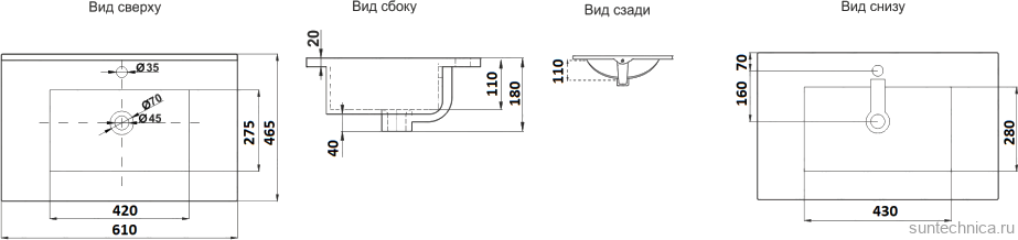 Мебель для ванной комнаты Brevita Monsour 60 подвесная, дуб галифакс олово, черный кварц
