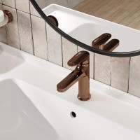 Смеситель для раковины Wasserkraft Asphe 7703 розовое золото PVD Смеситель для раковины Wasserkraft Asphe 7703 розовое золото PVD