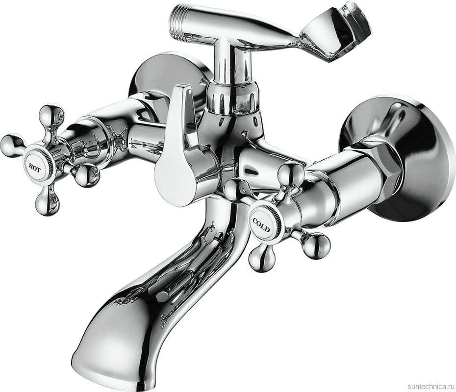 Смеситель для ванны с душем Fashun A3019 хром