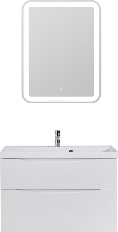 Тумба под раковину BelBagno Marino H60 bianco lucido, 90 см