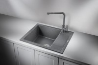 Мойка кухонная Granula 6002, графит