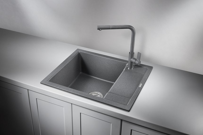 Мойка кухонная Granula 6002, графит
