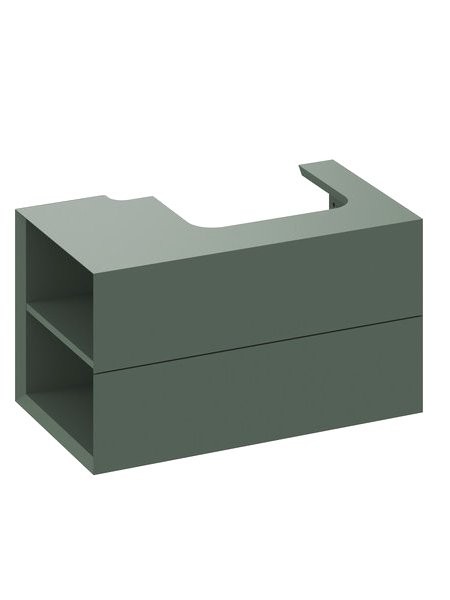 Тумба под раковину без столешницы Ravak Lite SD 80 L серо-зеленая