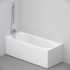 Акриловая ванна AM.PM X-Joy с каркасом 170х70 + шторка на ванну